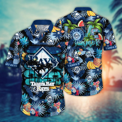 Tampa Bay Rays MLB Flower Hawaiian Shirt & Tshirt: Perfect Summer Football Gift for Fans