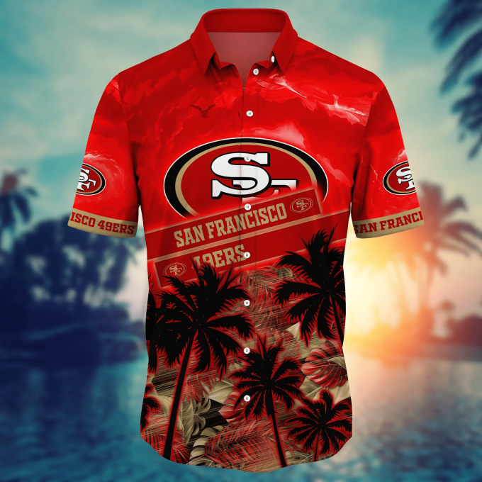 San Francisco 49ers NFL Flower Hawaii Shirt And Tshirt For Fans, Summer Football Shirts Gift