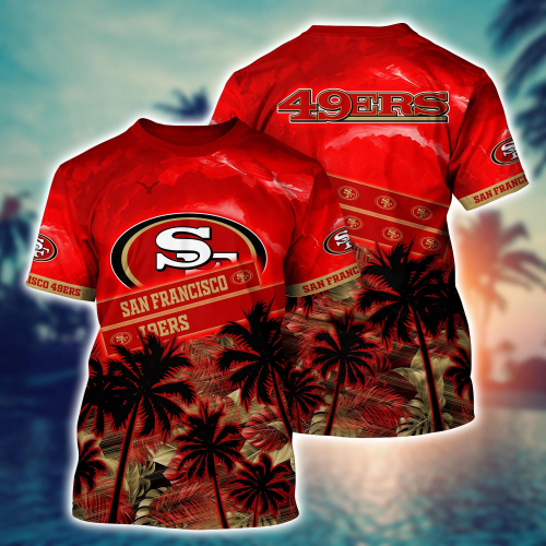San Francisco 49ers NFL Flower Hawaii Shirt And Tshirt For Fans, Summer Football Shirts Gift