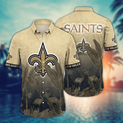 New Orleans Saints NFL Flower Hawaii Shirt And Tshirt For Fans, Summer Football Shirts Gift