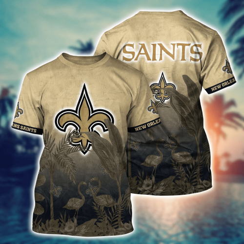 New Orleans Saints NFL Flower Hawaii Shirt And Tshirt For Fans, Summer Football Shirts Gift
