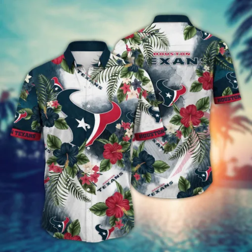 Houston Texans NFL Flower Hawaii Shirt And Tshirt For Fans, Summer Football Shirts Gift