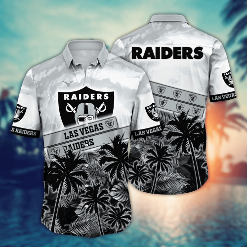 Las Vegas Raiders NFL Flower Hawaii Shirt And Tshirt For Fans, Summer Football Shirts Gift