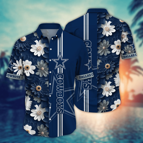 Dallas Cowboys NFL Flower Hawaii Shirt And Tshirt For Fans, Summer Football Shirts Gift