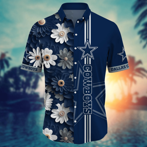 Dallas Cowboys NFL Flower Hawaii Shirt And Tshirt For Fans, Summer Football Shirts Gift