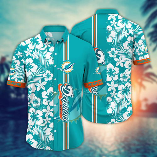 Miami Dolphins NFL Flower Hawaii Shirt And Tshirt For Fans, Summer Football Shirts Gift