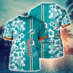 Miami Dolphins NFL Flower Hawaii Shirt And Tshirt For Fans, Summer Football Shirts Gift