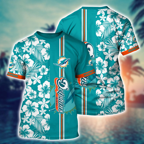 Miami Dolphins NFL Flower Hawaii Shirt And Tshirt For Fans, Summer Football Shirts Gift