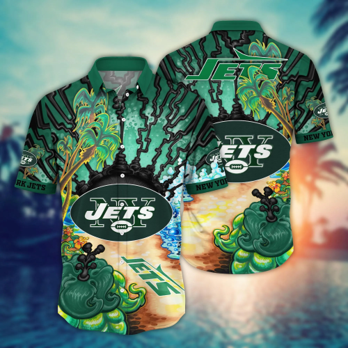 New York Jets NFL Flower Hawaii Shirt And Tshirt For Fans, Summer Football Shirts Gift