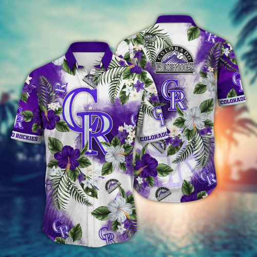 Colorado Rockies MLB Flower Hawaii Shirt & Tshirt – Summer Football Fan Gift