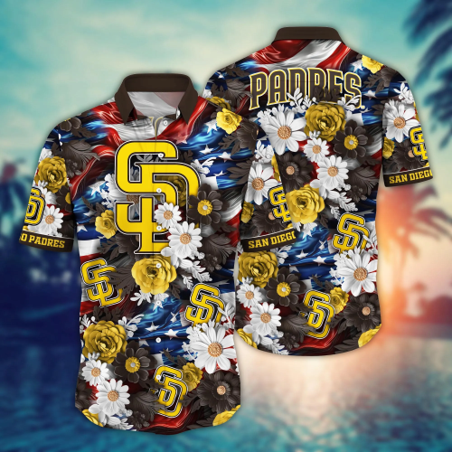 San Diego Padres MLB Hawaii Shirt: Independence Day & Summer Gift