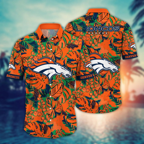Denver Broncos NFL Flower Hawaii Shirt And Tshirt For Fans, Summer Football Shirts Gift