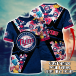 Minnesota Twins MLB Flower Hawaii Shirt & Tshirt – Summer Football Shirts Gift for Fans