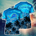 Detroit Lions NFL Flower Hawaii Shirt And Tshirt For Fans, Summer Football Shirts Gift