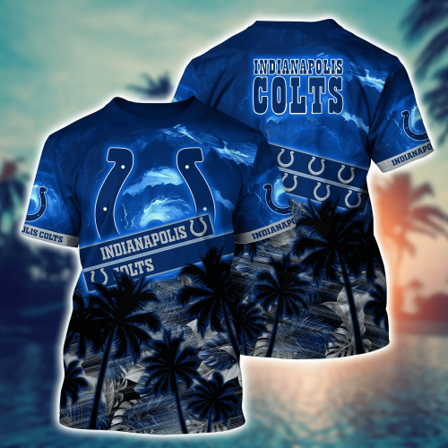 Indianapolis Colts NFL Flower Hawaii Shirt And Tshirt For Fans, Summer Football Shirts Gift