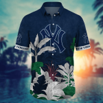 New York Yankees MLB Flower Hawaii Shirt & Tshirt: Summer Football Fans Gift