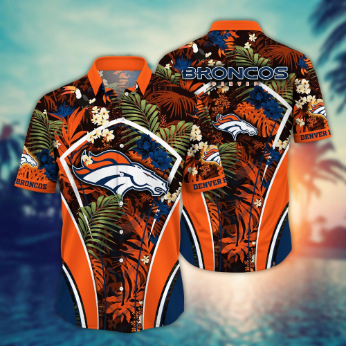 Denver Broncos NFL Flower Hawaii Shirt And Tshirt For Fans, Summer Football Shirts Gift