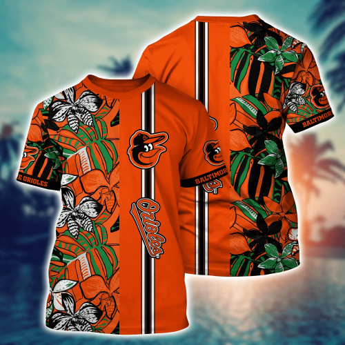 Baltimore Orioles Flower Hawaii Shirt & Tshirt: Summer Football Fan Gift