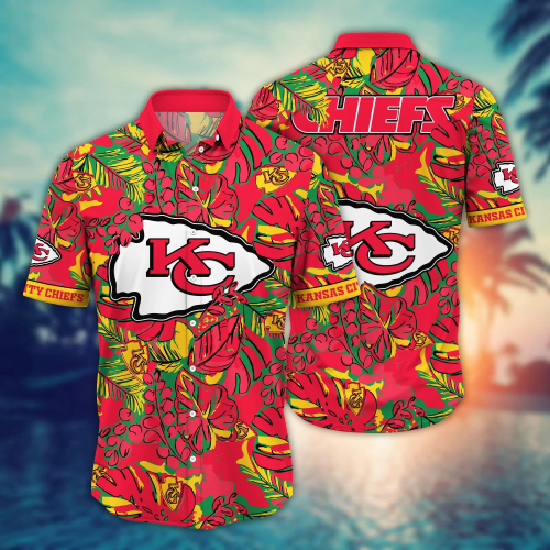 Kansas City Chiefs NFL Flower Hawaii Shirt And Tshirt For Fans, Summer Football Shirts Gift