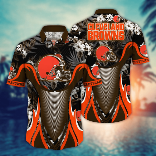 Cleveland Browns NFL Flower Hawaii Shirt And Tshirt For Fans, Summer Football Shirts Gift