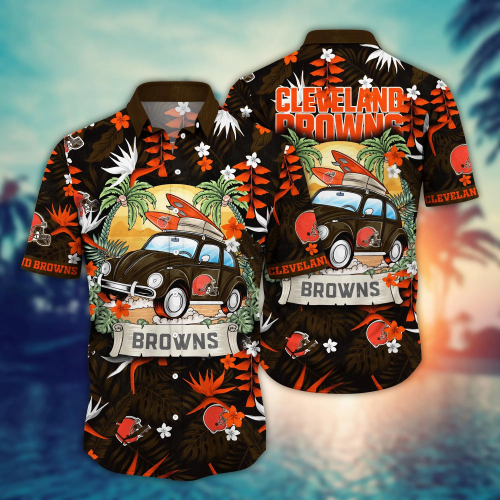 Cleveland Browns NFL Flower Hawaii Shirt And Tshirt For Fans, Summer Football Shirts Gift