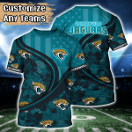 Jacksonville Jaguars NFL US Flag Flower Hawaii Shirt And Tshirt For Fans, Custom Summer Football Shirts Gift
