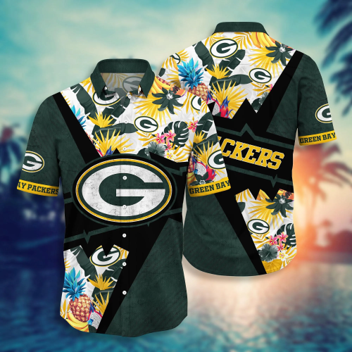 Green Bay Packers NFL Flower Hawaii Shirt And Tshirt For Fans, Summer Football Shirts Gift