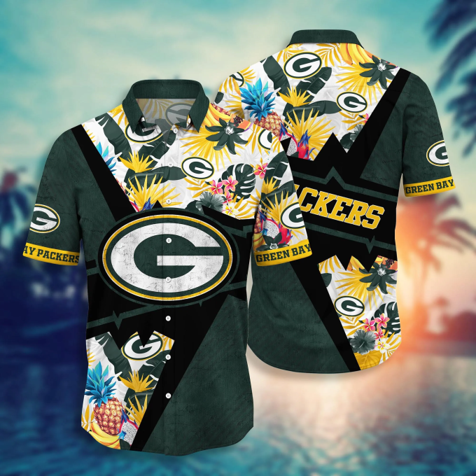 Green Bay Packers NFL Flower Hawaii Shirt And Tshirt For Fans, Summer Football Shirts Gift