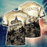 New Orleans Saints NFL Flower Hawaii Shirt And Tshirt For Fans, Summer Football Shirts Gift