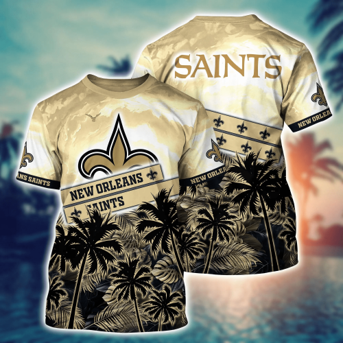 New Orleans Saints NFL Flower Hawaii Shirt And Tshirt For Fans, Summer Football Shirts Gift