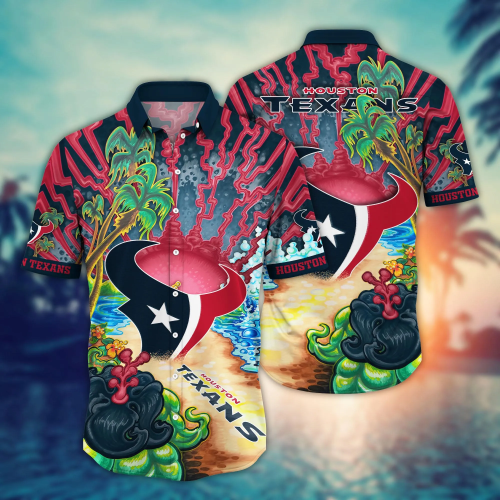 Houston Texans NFL Flower Hawaii Shirt And Tshirt For Fans, Summer Football Shirts Gift