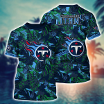 Tennessee Titans NFL Flower Hawaii Shirt And Tshirt For Fans, Summer Football Shirts Gift
