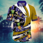 Baltimore Ravens NFL Flower Hawaii Shirt And Tshirt For Fans, Summer Football Shirts Gift