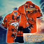 Denver Broncos NFL Flower Hawaii Shirt And Tshirt For Fans, Custom Summer Football Shirts Gift