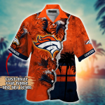Denver Broncos NFL Flower Hawaii Shirt And Tshirt For Fans, Custom Summer Football Shirts Gift