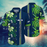 Seattle Seahawks NFL Flower Hawaii Shirt And Tshirt For Fans, Summer Football Shirts Gift