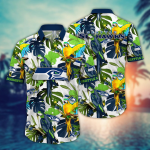 Seattle Seahawks NFL Flower Hawaii Shirt And Tshirt For Fans, Summer Football Shirts Gift