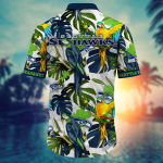 Seattle Seahawks NFL Flower Hawaii Shirt And Tshirt For Fans, Summer Football Shirts Gift