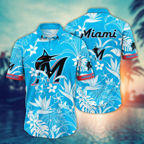 Official Miami Marlins MLB Flower Hawaii Shirt & Tshirt - Perfect Summer Gift for Fans!