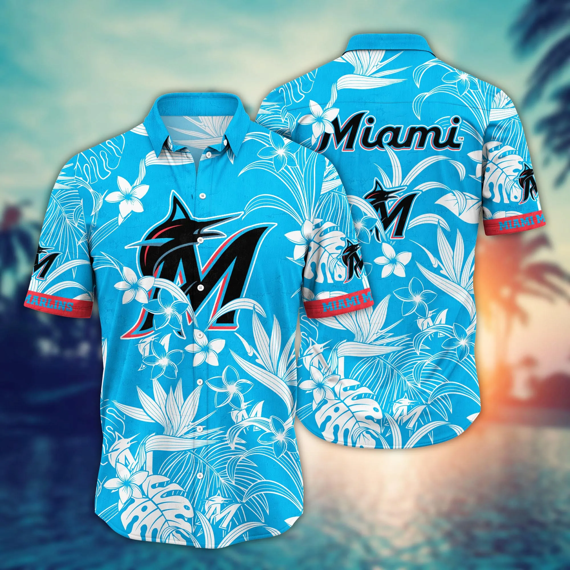 Official Miami Marlins MLB Flower Hawaii Shirt & Tshirt – Perfect Summer Gift for Fans! Official Miami Marlins MLB Flower Hawaii Shirt & Tshirt – Perfect Summer Gift for Fans!