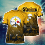 Pittsburgh Steelers NFL Flower Hawaii Shirt And Tshirt For Fans, Summer Football Shirts Gift