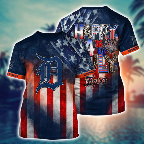 Detroit Tigers MLB Hawaii Shirt: Independence Day & Summer Gift