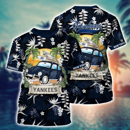 New York Yankees MLB Flower Hawaii Shirt and Tshirt – Summer Football Shirts Gift for Fans