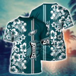 Philadelphia Eagles NFL Flower Hawaii Shirt And Tshirt For Fans, Summer Football Shirts Gift