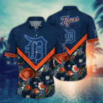 Detroit Tigers MLB Flower Hawaii Shirt and Tshirt – Custom Summer Football Gift for Fans