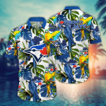 Toronto Blue Jays Flower Hawaii Shirt & Tshirt: Summer Football Fans Gift
