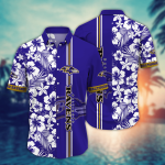 Baltimore Ravens NFL Flower Hawaii Shirt And Tshirt For Fans, Summer Football Shirts Gift