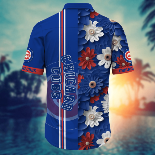 Chicago Cubs MLB Flower Hawaii Shirt & Tshirt: Summer Football Fan Gift