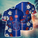 Chicago Cubs MLB Flower Hawaii Shirt & Tshirt: Summer Football Fan Gift Chicago Cubs MLB Flower Hawaii Shirt & Tshirt: Summer Football Fan Gift