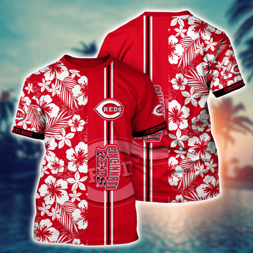 Cincinnati Reds MLB Flower Hawaii Shirt & Tshirt: Perfect Summer Football Fan Gift